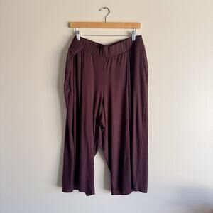 Universal Standard Brown Culotte Gaucho Wide Leg Cropped Pants M or 18-20 NWT